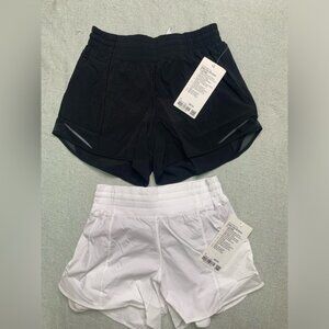 Lot of 2 Lululemon NWT Hotty Hot High-Rise Lined Short 4" Size 8